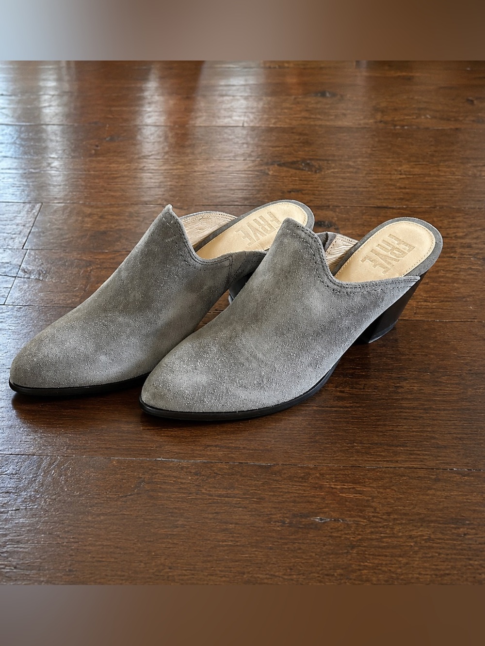 Frye Reed Mule size 8.5 Gray Brand new - Picture 1 of 9